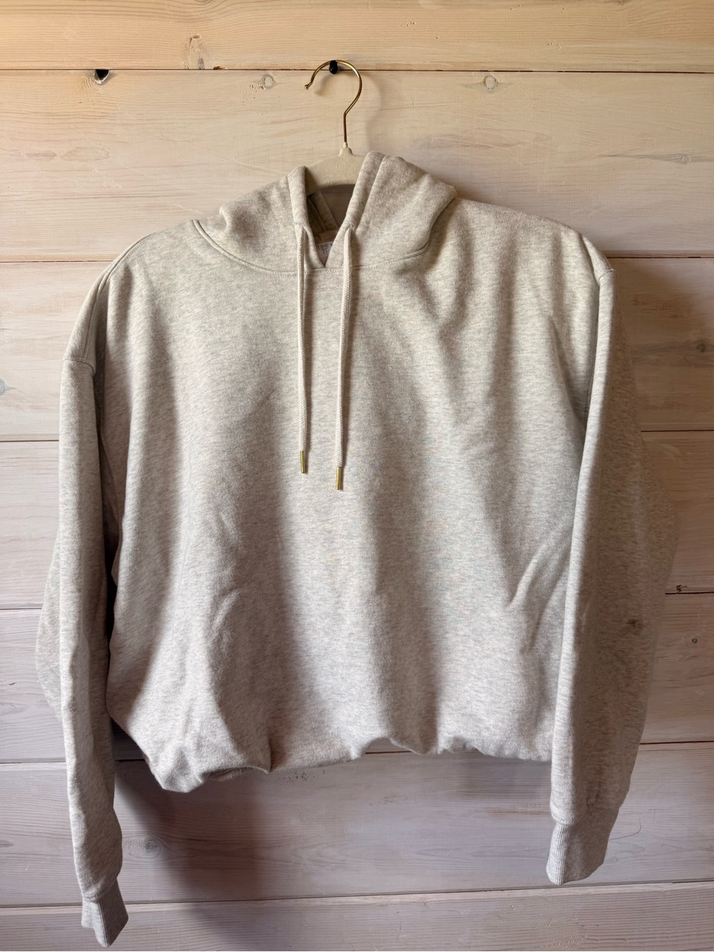 Neutral Greige Pullover Hoodie